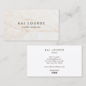 ホワエレガントイモダントマーブルプロフェッショナル事業 名刺 (正面/裏面)