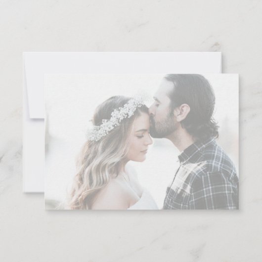 ホワエレガントイ結婚のエンクロージャカード 招待状 (裏面)