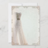 ホワエレガントイ結婚トの練習招待状 招待状 (裏面)