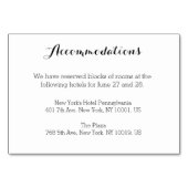 ホワエレガントイ結婚トアコモデーションカード テーブルナンバー (正面)