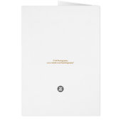 ホワエレガントイ結婚ロズの写真サンキューカード (裏面)