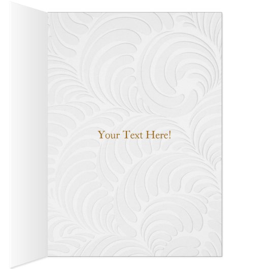 ホワエレガントイ結婚ロズの写真サンキューカード (内側 (右))