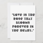 ホワエレガントイ結婚ロズサンキューカード ノートカード (裏面)