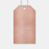 ホワエレガントイ結婚ローズモダン金ゴールドお願い ギフトタグ (裏面)