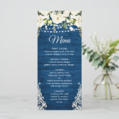 ホワエレガントイ結婚ローズ素朴レース メニュー (スタンド正面)