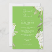 ホワエレガントートアジサイブライダルシャワー 招待状 (正面)