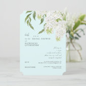 ホワエレガントートアジサイブライダルシャワー 招待状 (スタンド正面)