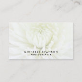 ホワエレガントートオーバーレイプロフェッショナル写真家 名刺 (正面)
