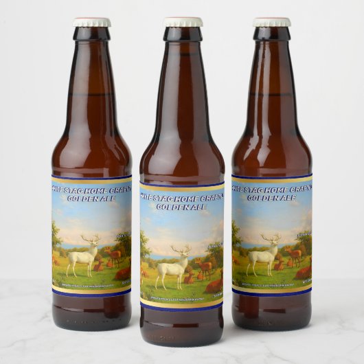 ホワカスタマイズイトスタグホームクラフトゴールデンエール ビールラベル (ボトル)