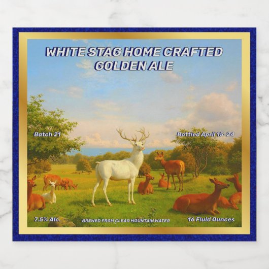 ホワカスタマイズイトスタグホームクラフトゴールデンエール ビールラベル (シングルラベル)