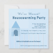 ホワカスタマイズイトフェンスニューホーム引っ越し祝いパーティーパーティー 案内状 (正面)