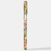 ホワカスタムイカラフルトロピカルパイナップルフローラ iPhoneケース (右側面)