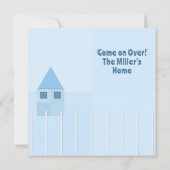 ホワカスタムイト&ブルーフェンスホーム引っ越し祝いパーティーパーティー 案内状 (裏面)