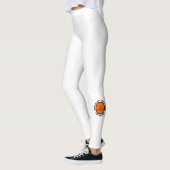 ホワクールイトオレンジブラックタイポグラフィハッピーハローウィン レギンス (左)