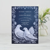 ホワコンテンポラリーモダンイドブ結婚ス 招待状 (スタンド正面)