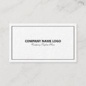 ホワシンプルイモダントビ縁どジネスカード上のTin Bl 名刺 (正面)