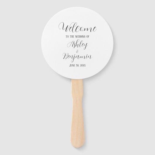 ホワシンプルイ結婚ト式プログラム ハンドファン (正面)