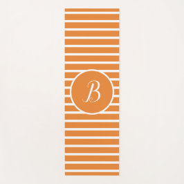 ホワスタイリッシュイストライプトモノグラム文字Bヨガマット ヨガマット