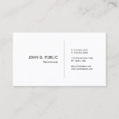 ホワスタイリッシュイトお洒落プレーンデザインシックモダン 名刺 (正面)