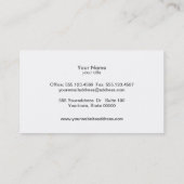 ホワスタイリッシュイトロータスフラワーニューエイジ 名刺 (裏面)