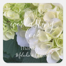 ホワパーソナライズされたイアジサイエレガントラブズ結婚ス