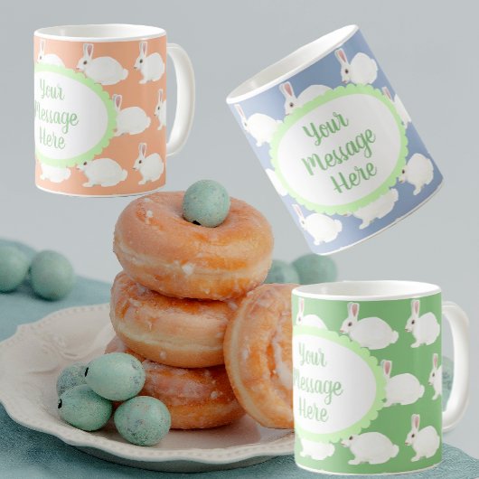 ホワパーソナライズされたイトバニー・マグ コーヒーマグカップ