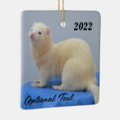 ホワパーソナライズされたイトペット セラミックオーナメント (右)