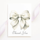 ホワパーソナライズされたイトボウブライダルシャワー サンキューカード