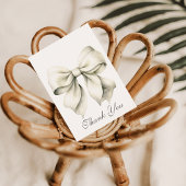 ホワパーソナライズされたイトボウブライダルシャワー サンキューカード