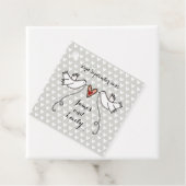 ホワパーソナライズされたイト結婚式の引き出物ラベル フェイバータグ (インサイチュ)