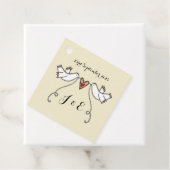 ホワパーソナライズされたイト結婚式の引き出物ラベル フェイバータグ (インサイチュ)