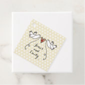 ホワパーソナライズされたイト結婚式の引き出物ラベル フェイバータグ (インサイチュ)