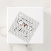 ホワパーソナライズされたイト結婚式の引き出物ラベル フェイバータグ (インサイチュ)