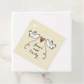 ホワパーソナライズされたイト結婚式の引き出物ラベル フェイバータグ (インサイチュ)