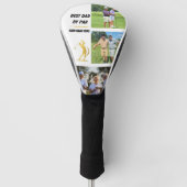 ホワパーソナライズされたイ最高のルのパパ用ギフト ゴルフヘッドカバー (正面)