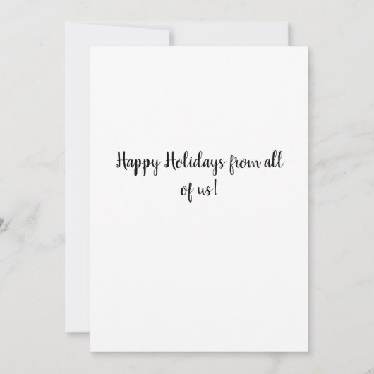 ホワファンシーイトキャット&ポインセチアホリデーカード (裏面)