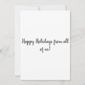 ホワファンシーイトキャット&ポインセチアホリデーカード (裏面)