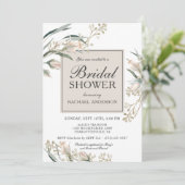 ホワフェミニンイトローズブズフローラブライダルシャワー 招待状 (スタンド正面)
