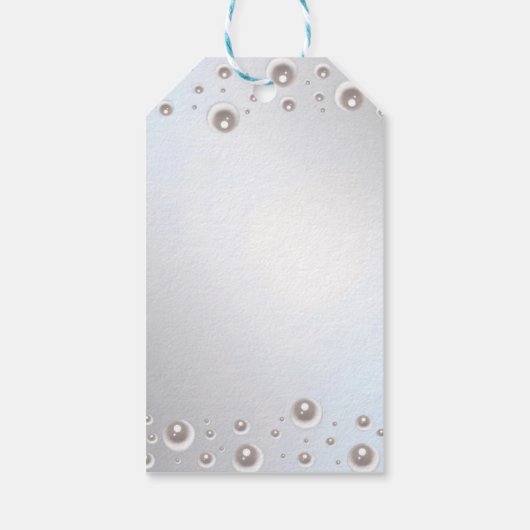 ホワミニマルイトパールシルバーブライダルシャワーありがとう ギフトタグ (裏面)