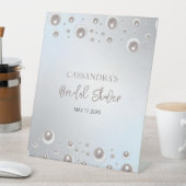 ホワミニマルイトパールシルバーブライダルシャワー 台座サイン (インサイチュ)