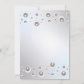 ホワミニマルイトパールシルバーブライダルシャワー 招待状 (裏面)