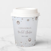 ホワミニマルイトパールシルバーブライダルシャワー 紙コップ (正面)