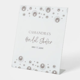 ホワミニマルイトパールブライダルシャワー 台座サイン