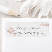 ホワミニマルイトローズ金ゴールド銅大理石RSVP ラベル (インサイチュ)