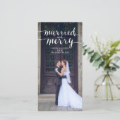 ホワメリーイ結婚したトホリデー・フォト・カード シーズンカード (スタンド正面)