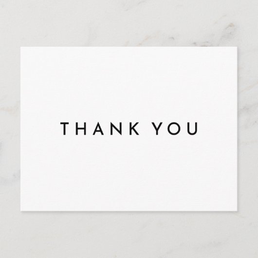 ホワモダンイのはっきりしたありがとうはがき ポストカード (正面)