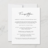 ホワモダンイの結婚輸送用エンクロージャカード 招待状 (正面)