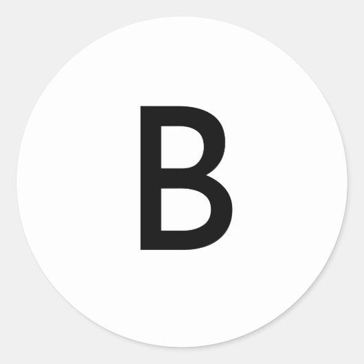 ホワモダンイはっきりした結婚のモノグラム封筒用シール ラウンドシール (正面)