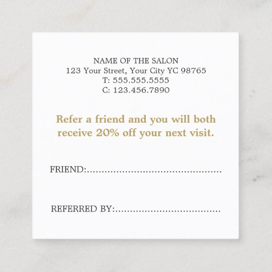 ホワモダンイエレガントトゴールデン紹介車 紹介カード (裏面)