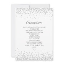 ホワモダンイエレガントトシルバーグリッター披露宴